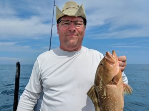 Ken Elrich caught this beautiful red grouper on Saturday.