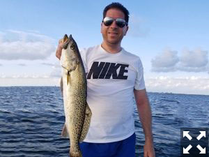 Alex Semerano with a nice spotted seatrout!
