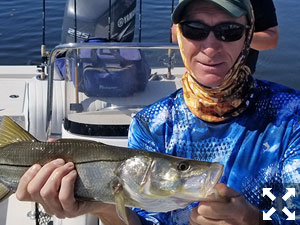 On the water with Capt. R.C. Gilliland.