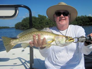 Trout should also be a good option in shallow waters during February.