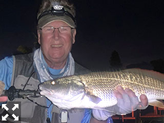 Ken also caught and released reds and snook on flies before dawn then moved to deep grass flats at first light.