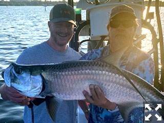 Drew Navero from Houston Texas caught this beautiful juvenile Tarpon while fishing with me on an inshore trip this past week.
