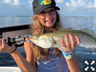 Gianna Tornabene, from Naperville, IL, had some action fishing Sarasota Bay with Capt. Rick Grassett.