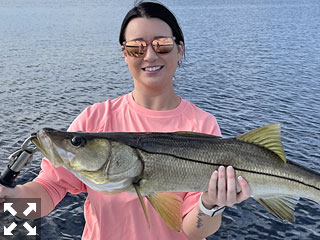 Heidi, along with her new husband Nicolas, both from Wyoming, spent some time on their honeymoon fishing Siesta Key with me.