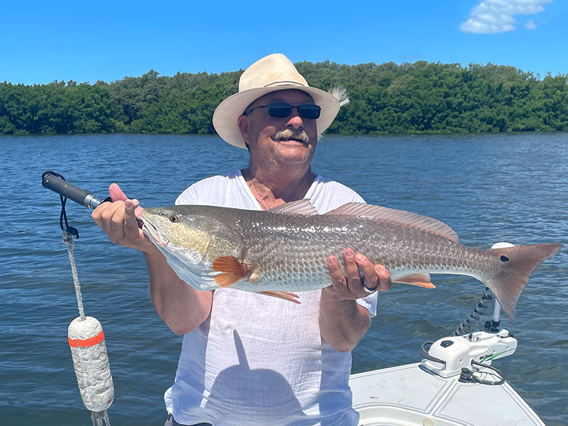 This Texas angler caught his largest Redfish ever and it happened in Sarasota Florida.