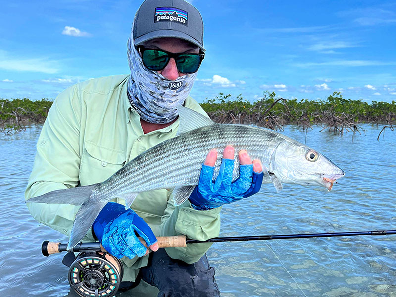Joe Nourigat, from MD, with a Mars Bay bonefish.