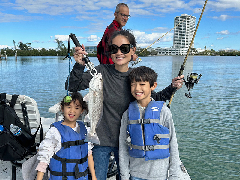 A wonderful family fun day out on the water for this group visiting from Portugal.