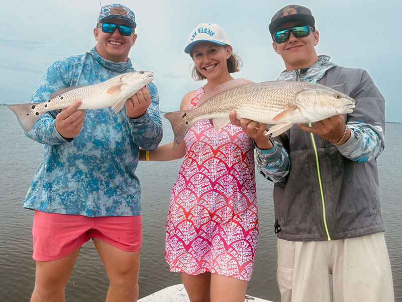 Abby, from Waco TX, caught this beautiful redfish.