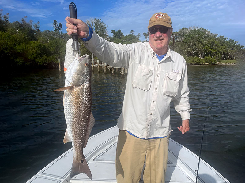 Nick, from Massachusetts, caught this bull red that was over 30 inches long.
