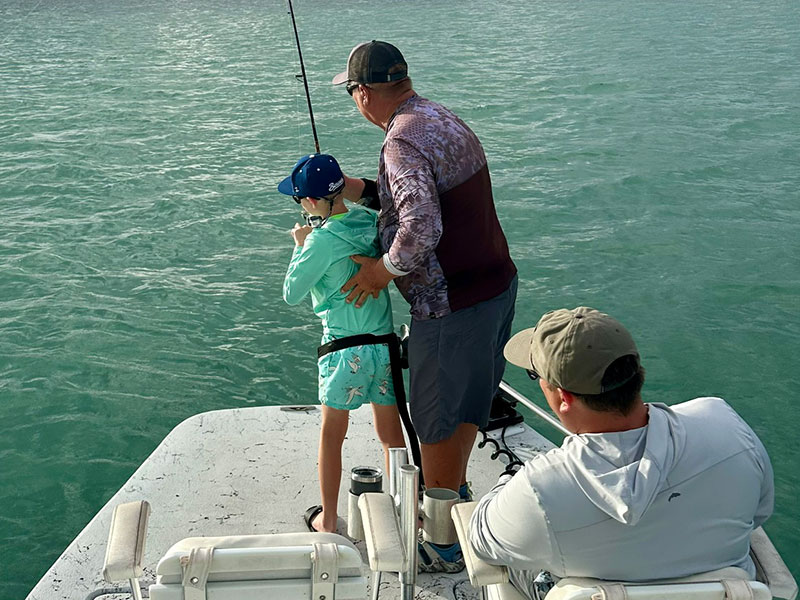Young Braxton, from Cincinnati, OH, had a great day on the water.